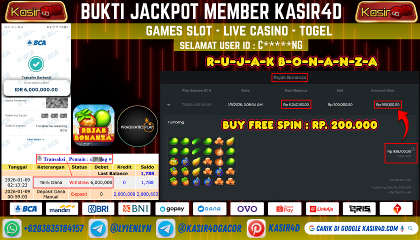 PRAGMATIC PLAY RUJAK BONANZA