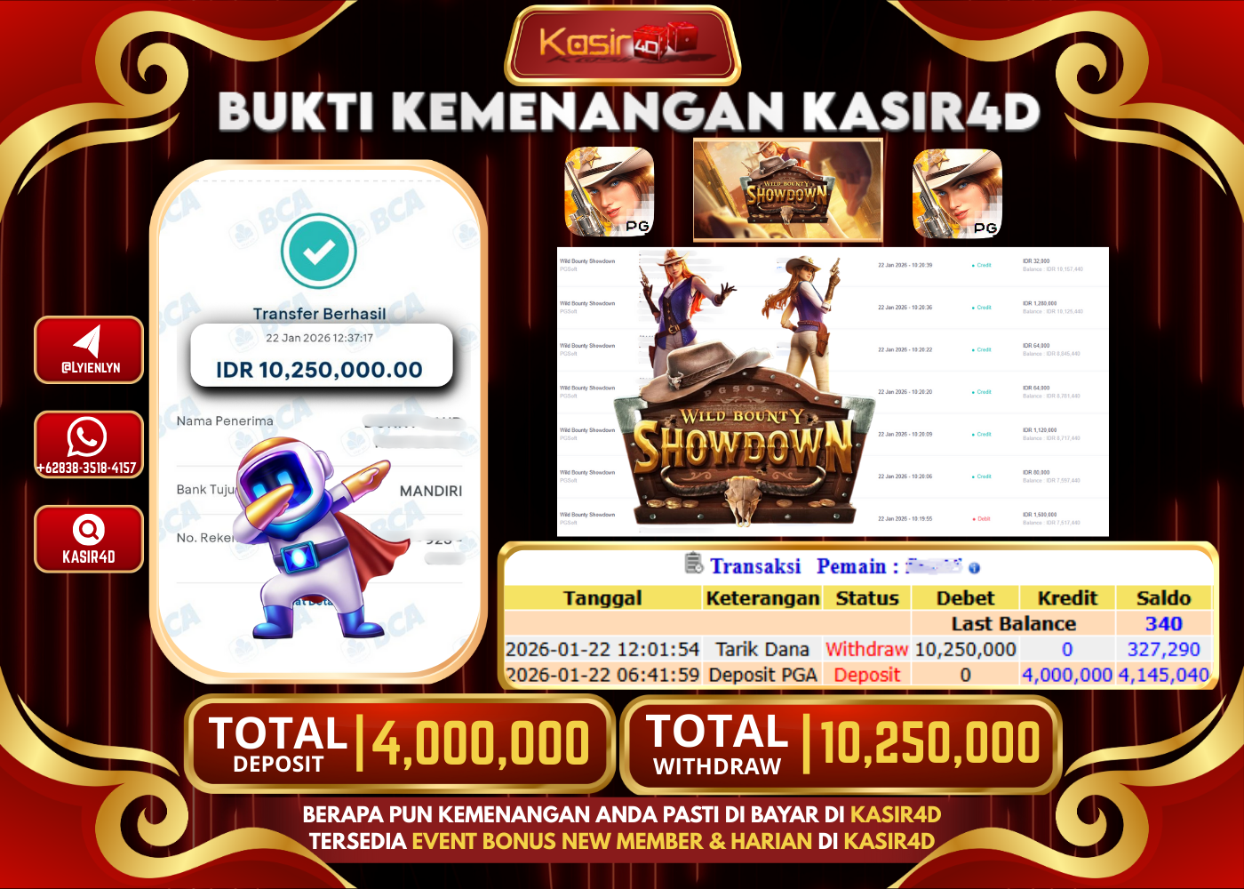 GAME PG SOFT WILD BOUNTY SHOWDOWN