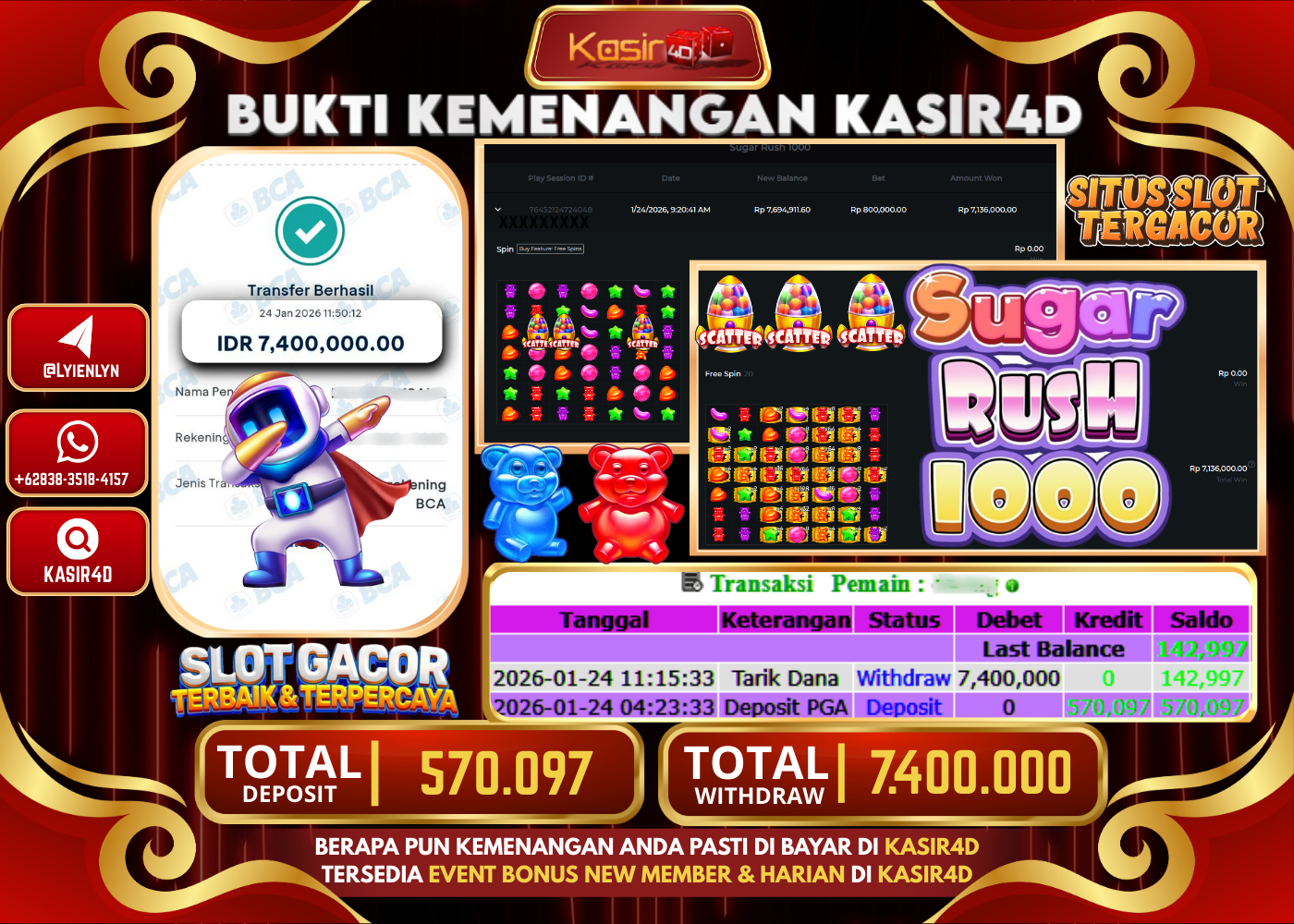 PRAGMATIC PLAY SUGAR RUSH 1000